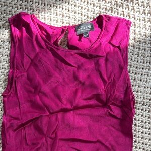 J. Crew Rich Fuchsia Sleeveless Dress